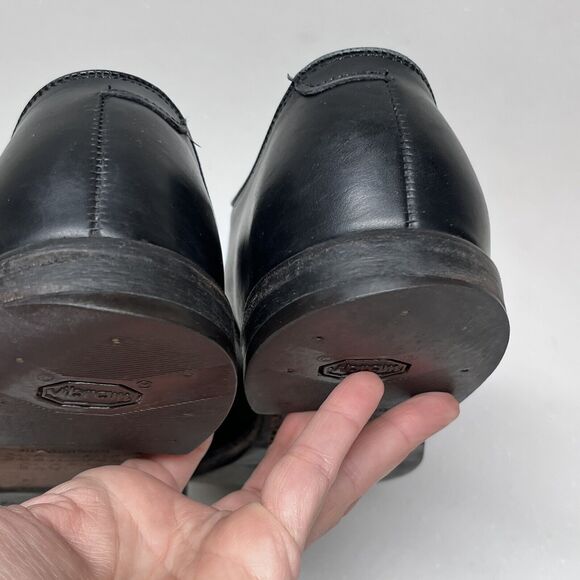 Brooks Brothers Black Leather Cap Toe Oxford Dress Shoes Mens 9 Made in USA main image 4
